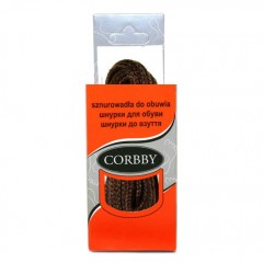 Шнурки для обуви 120см. круглые толстые (012 - коричневые) CORBBY арт.corb5405c